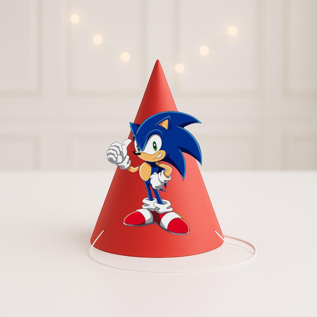 3d Sonic Parti Şapkası
