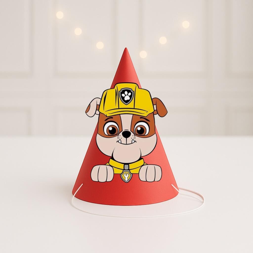 3d Rubby Paw Patrol Parti Şapkası