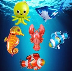 6'lı Mini Okyanus Balon Seti