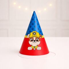 Paw Patrol Rubble Parti Şapkası 4 Adet