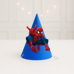 3d Örümcek Adam Parti Şapkası