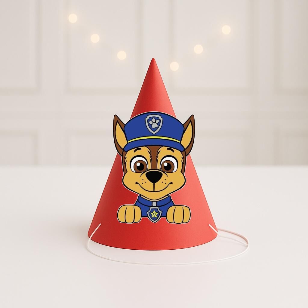 3d Polis Paw Patrol Parti Şapkası