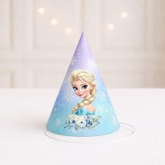 Elsa Frozen Parti Şapkası 4 Adet