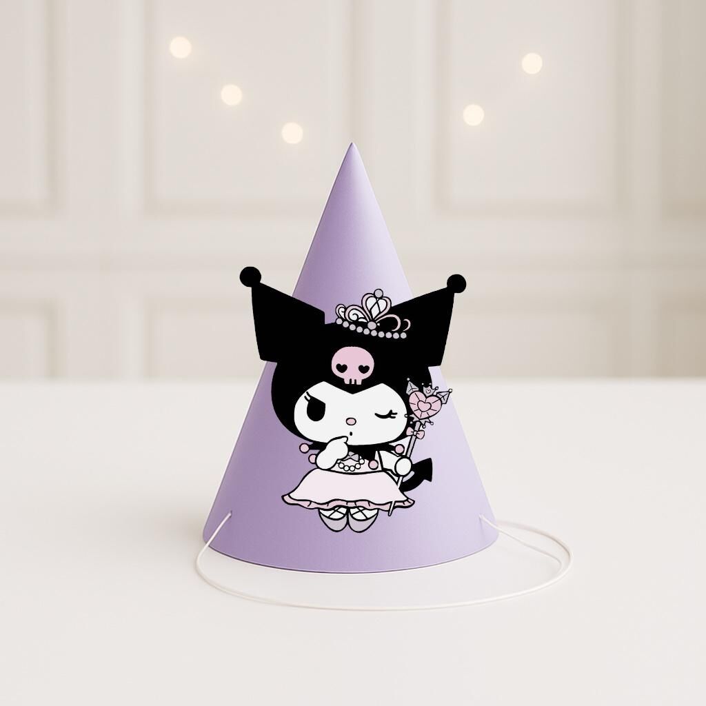 3d Kuromi Parti Şapkası