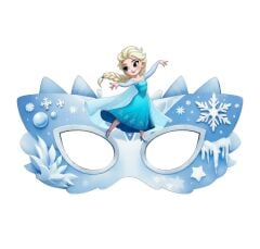 Elsa Frozen Karton Maske 6 Adet