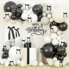 Black Bow Balon Zinciri