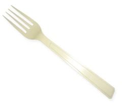 Krem Plastik Çatal 24 Adet