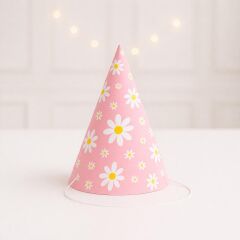 Papatya Parti Şapkası 4 Adet