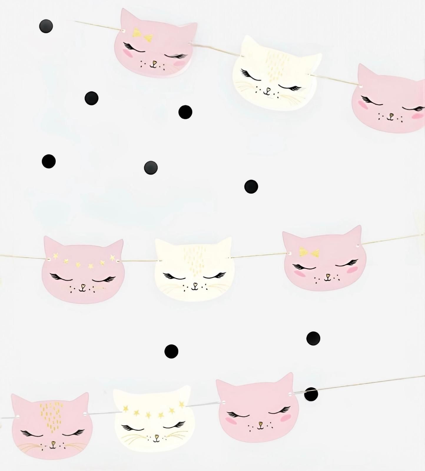 Sevimli Kedi Dekoratif Banner