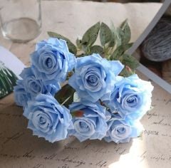 Mavi Yapay Gül 1 Adet