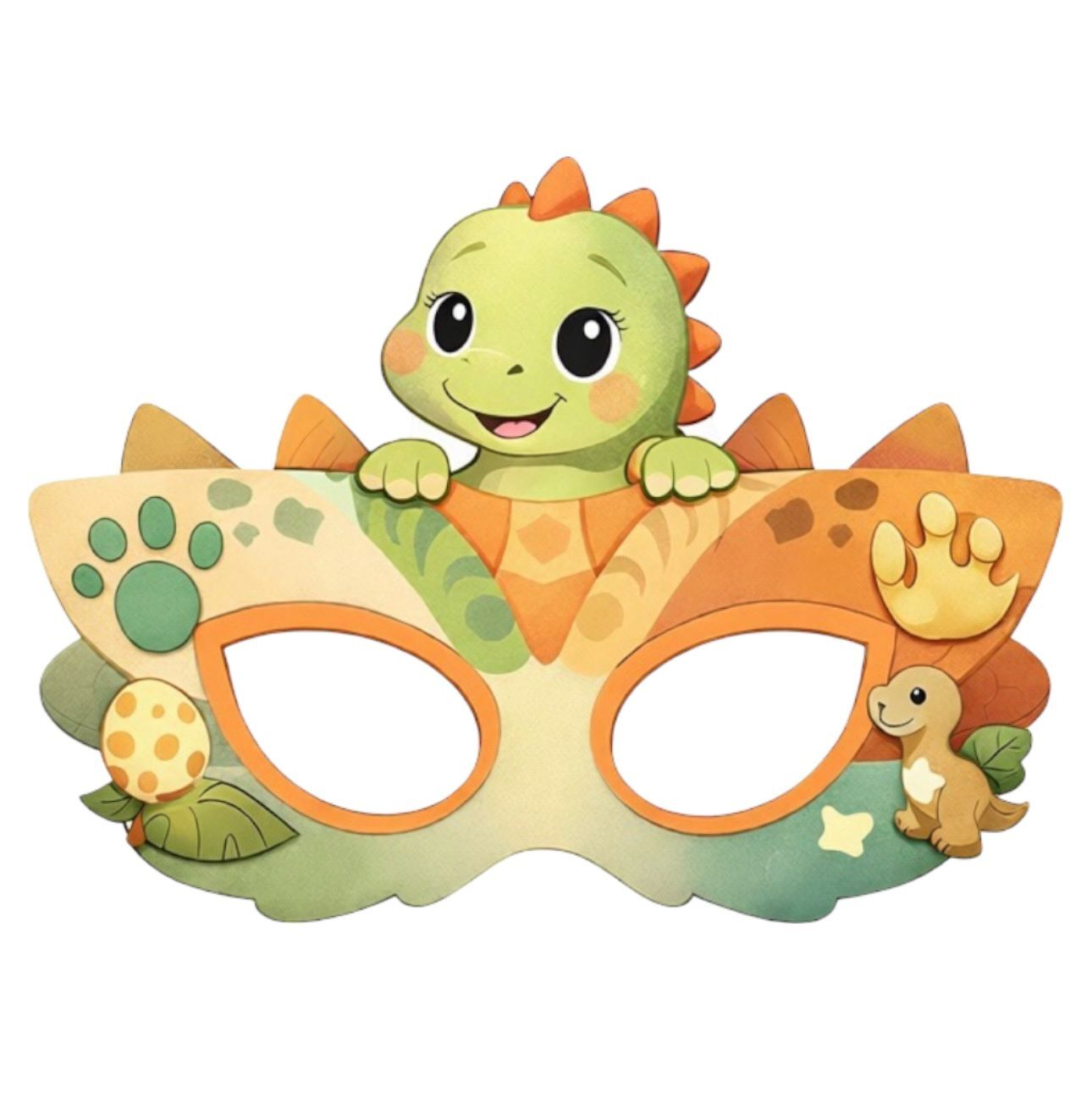 Dinazor Karton Maske 6 Adet