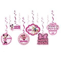 Minnie Mouse Sarkıt Süs 6 Adet