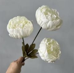 Beyaz Yapay Şakayık Çiçeği 1 Adet