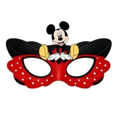 Mickey Mouse Karton Maske 6 Adet