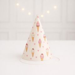 Dondurma Parti Şapkası 4 Adet