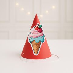 3d Dondurma Parti Şapkası