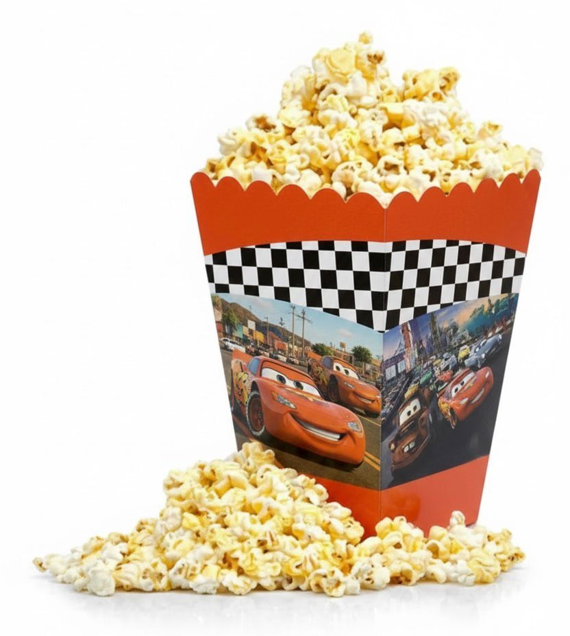 Cars Araba Popcorn Mısır Kutusu 8 Adet