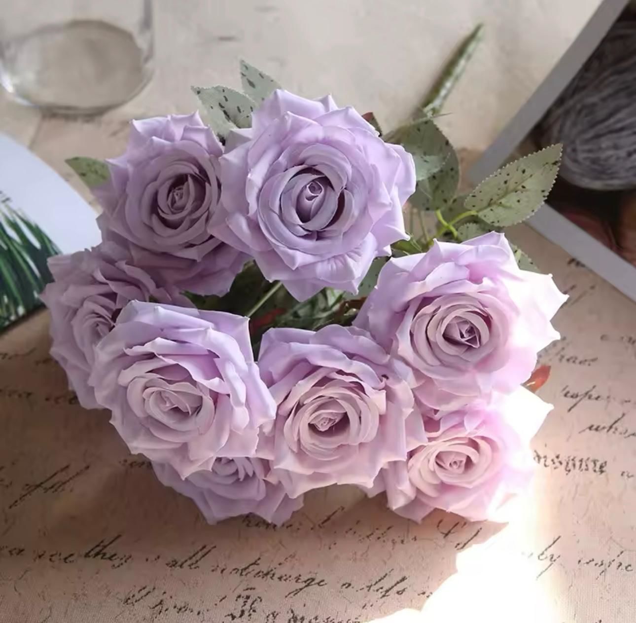 Lila Yapay Gül 1 Adet