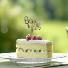 Gold Bride To Be Pleksi Pasta Süsü