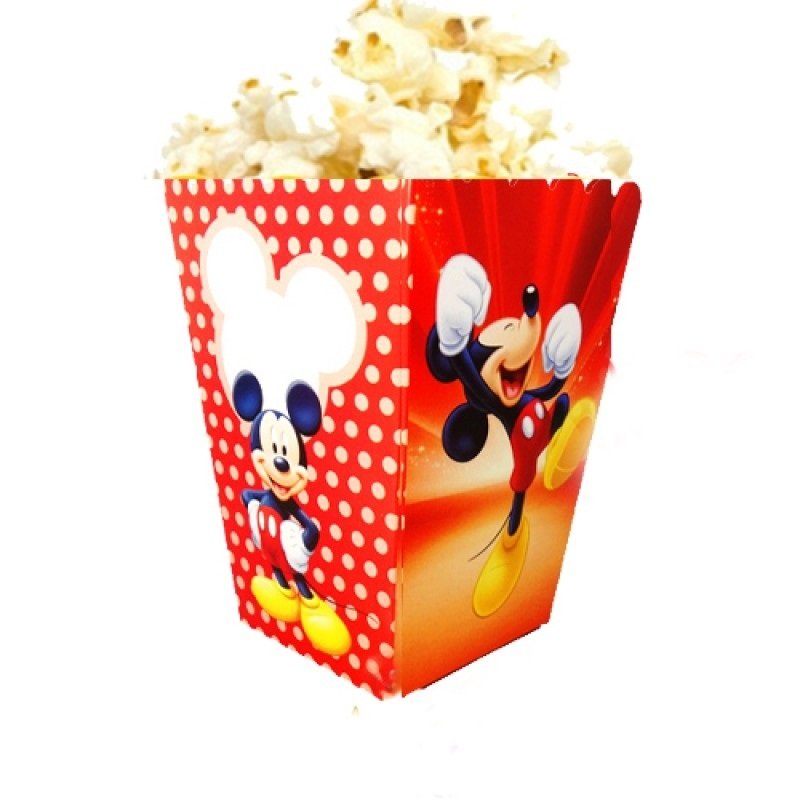 Mickey Mouse Mısır Popcorn Kutusu 8 Adet