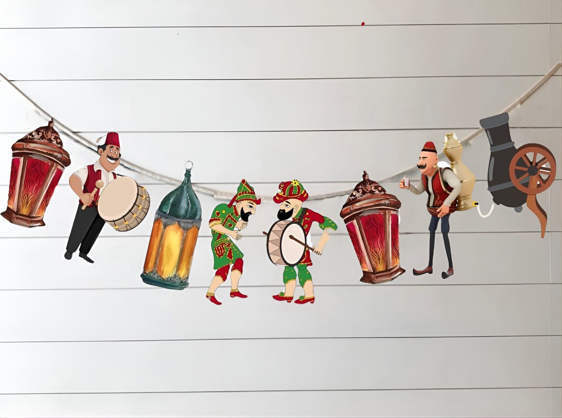 Hacivat Karagöz Dekoratif Banner