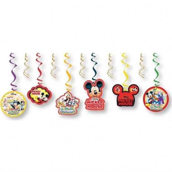 Mickey Mouse Sarkıt Süs 6 Adet