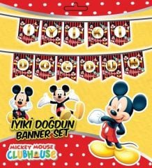 MİCKEY MOUSE İYİ Kİ DOGDUN YAZISI
