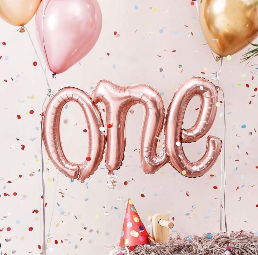 Rosegold One İmza Folyo Balon