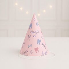 Kız Diş Parti Şapkası 4 Adet