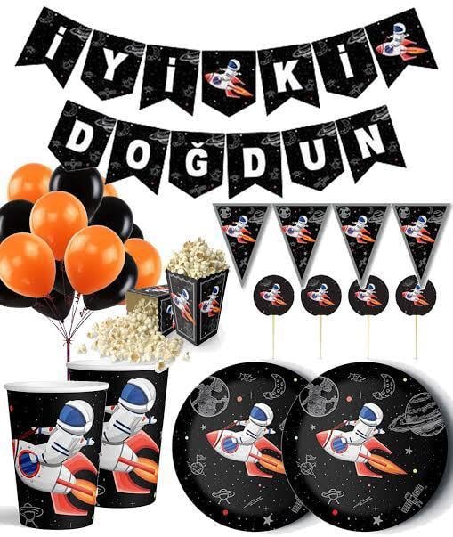 Uzay Teması Parti Seti 16 Kişilik