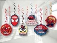 Örümcek Adam Sarkıt Süs 6 Adet