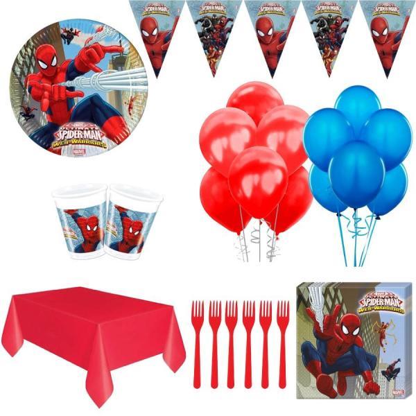 Örümcek Adam Parti Seti 16 Kişilik