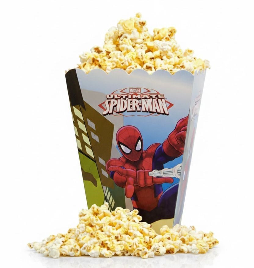 Örümcek Adam Mısır Popcorn Kutusu 8 Adet