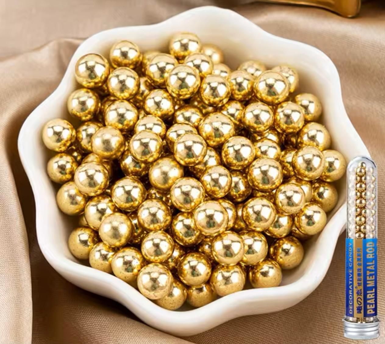 Altın Boncuk Pasta Şekeri