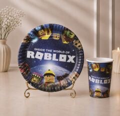 Roblox Karton Tabak Bardak 8 Adet