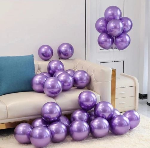 Mor Krom Balon 5 Adet
