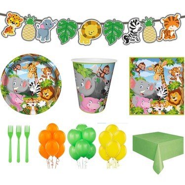 Safari Parti Seti 16 Kişilik