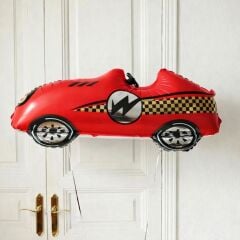 Kırmızı Büyük Retro Araba Folyo Balon 1 Adet