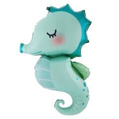 Retro Deniz Atı Folyo Balon 1 Adet