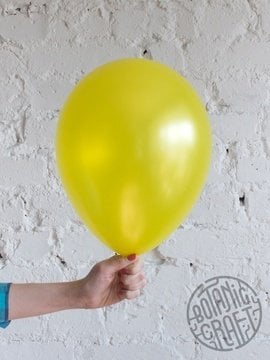 Sarı Metalik Balon 10 Adet