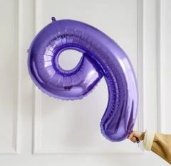 75cm 9 Mor Rakam Folyo Balon