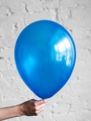 Lacivert Metalik Balon 10 Adet