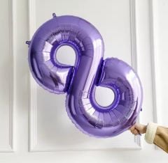 75cm 8 Mor Rakam Folyo Balon
