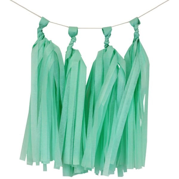 Mint Kağıt Sıralı Püskül 5 Adet