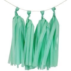 Mint Kağıt Sıralı Püskül 5 Adet