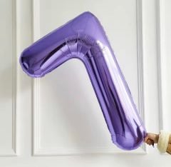 75cm 7 Mor Rakam Folyo Balon