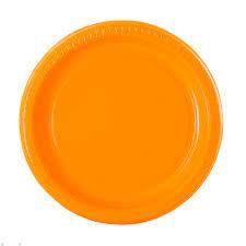 TURUNCU PLASTİK TABAK 24 ADET
