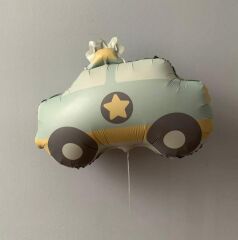 Saten Polis Arabası Folyo Balon