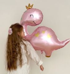 Pembe Dinazor Folyo Balon