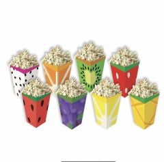 Meyve Temalı Mısır Popcorn Kutusu